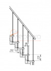 Модульная малогабаритная лестница Компакт - превью фото 2