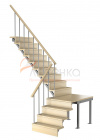 Комбинированная межэтажная лестница ЛЕС-15 - превью фото 1
