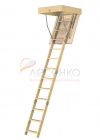 Деревянная чердачная лестница ЧЛ-16 700х800 - превью фото 1