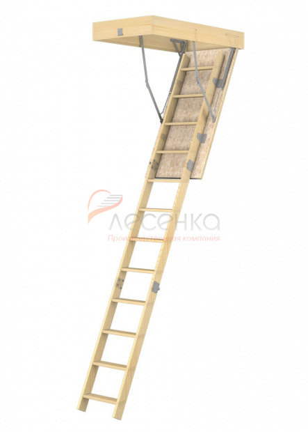 Деревянная чердачная лестница ЧЛ-15 600х1200 - фото 1