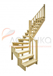 Как выбрать лестницу для дома из бруса?
